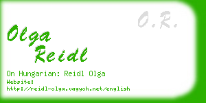 olga reidl business card